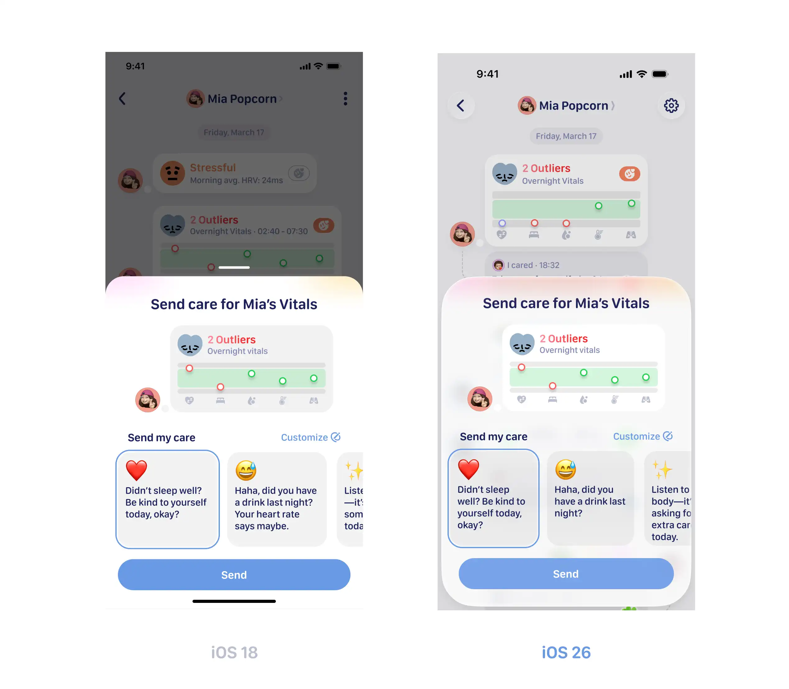 Presentation Sheet on both iOS18 and iOS26